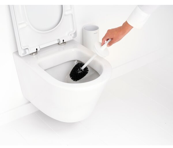 Brabantia MindSet WC štětka s držákem, minerální svěží bílá