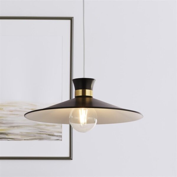 Searchlight 601891BK - Lustr na lanku BALHAM 1xE27/60W/230V