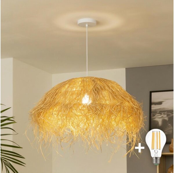 Brilagi - LED Lustr na lanku CERIA BOHO 1xE27/40W/230V pr. 60 cm rafie