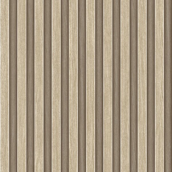 Vliesová tapeta na zeď, béžová, imitace dřeva, lamely, 23211-1, Omega, AdaWall