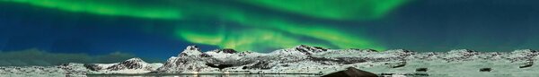 DIMEX | Fototapeta do kuchyně Aurora KI-420-139| 420 x 60 cm | zelená, modrá, bílá, černá