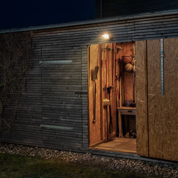 LEDVANCE Endura Floodlight LED venk. reflektor 50W, Černá, Hliník, Moderní, Nástěnné bodové svítidlo