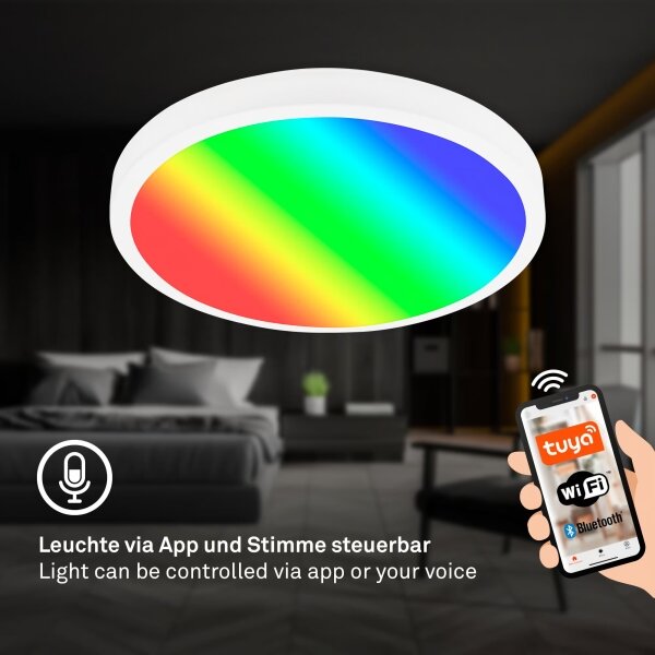 Brilo - LED RGBW Stmívatelné stropní svítidlo LED/20W/230V 2200-6500K pr. 27 cm