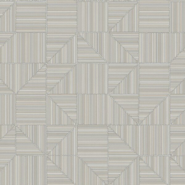 Geometrická vliesová tapeta na zeď, šedo-béžová, imitace látky, 23209-3, Omega, AdaWall