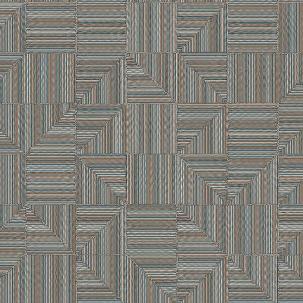 Geometrická vliesová tapeta na zeď, modro-hnědá, imitace látky, 23209-4, Omega, AdaWall
