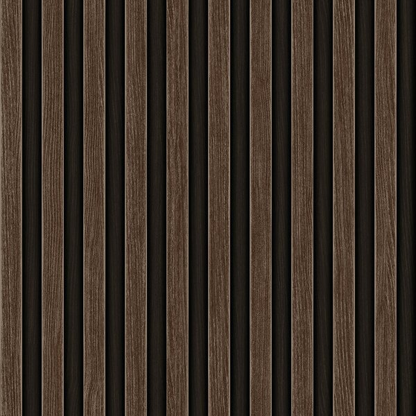 Vliesová tapeta na zeď, hnědá, imitace dřeva, lamely, 23211-4, Omega, AdaWall