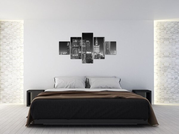 Obraz - Černobílý New York (125x70 cm)