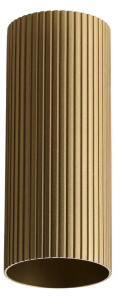 Minimalistická bodová svítidlo Lucas Ribbed Tube 30 zlatá