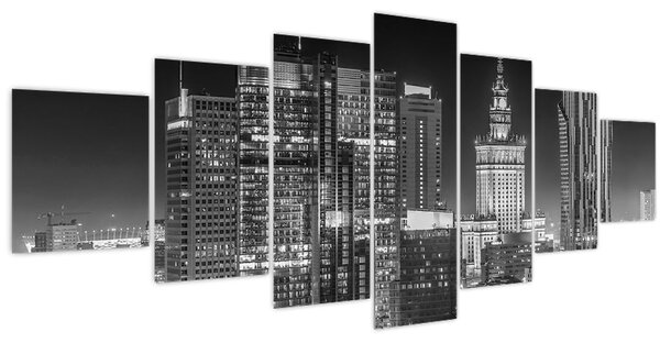 Obraz - Černobílý New York (210x100 cm)