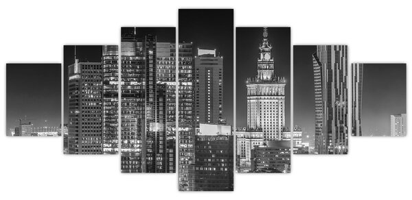 Obraz - Černobílý New York (210x100 cm)