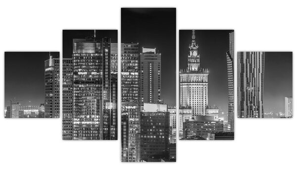 Obraz - Černobílý New York (125x70 cm)