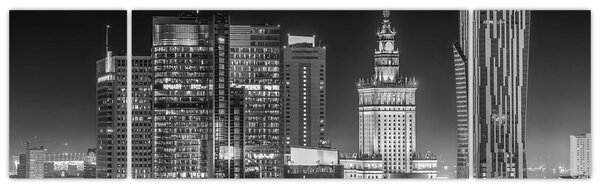 Obraz - Černobílý New York (170x50 cm)