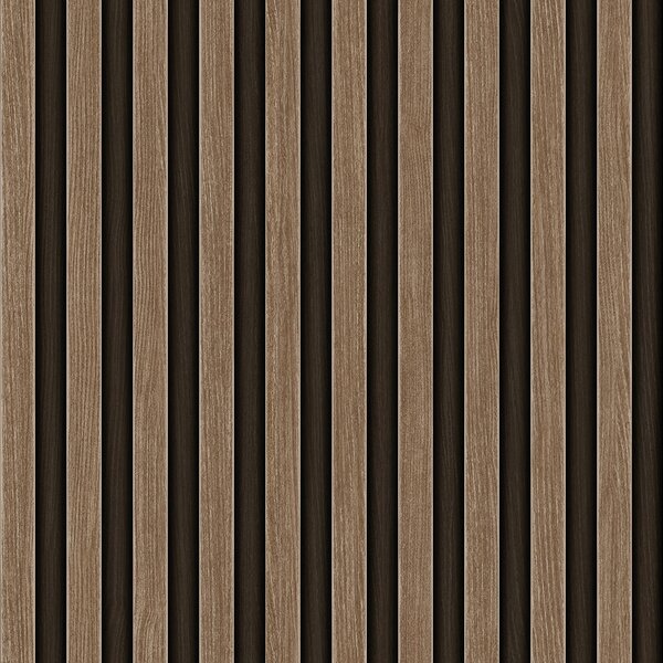 Vliesová tapeta na zeď, hnědá, imitace dřeva, lamely, 23211-2, Omega, AdaWall