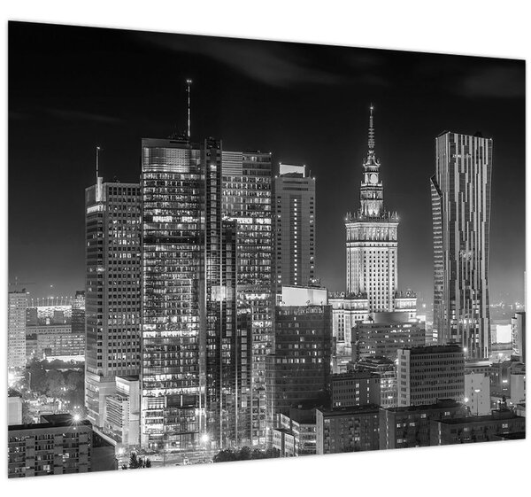 Obraz - Černobílý New York (70x50 cm)