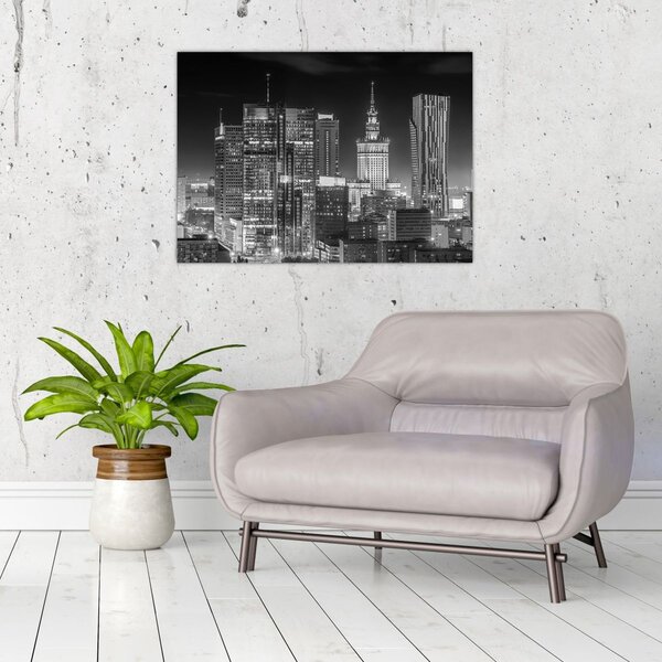 Obraz - Černobílý New York (70x50 cm)