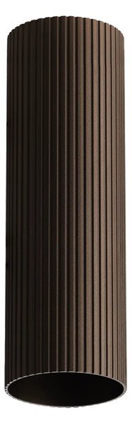 Minimalistická bodová svítidlo Lucas Ribbed Tube 50 kávová
