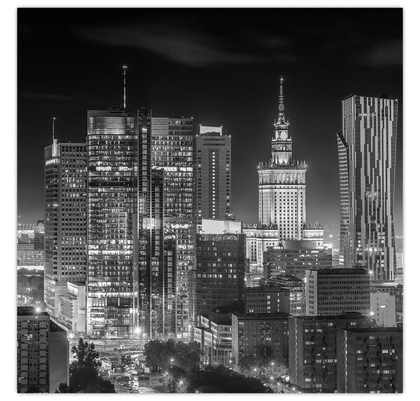 Obraz - Černobílý New York (30x30 cm)