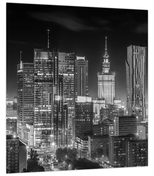 Obraz - Černobílý New York (30x30 cm)