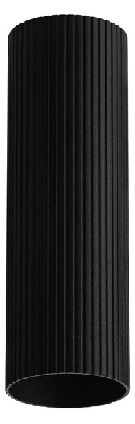 Minimalistické bodové svítidlo Lucas Ribbed Tube 50 černá