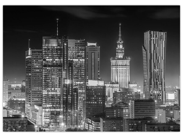 Obraz - Černobílý New York (70x50 cm)