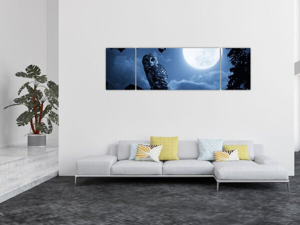 Obraz - Noční sova (170x50 cm)