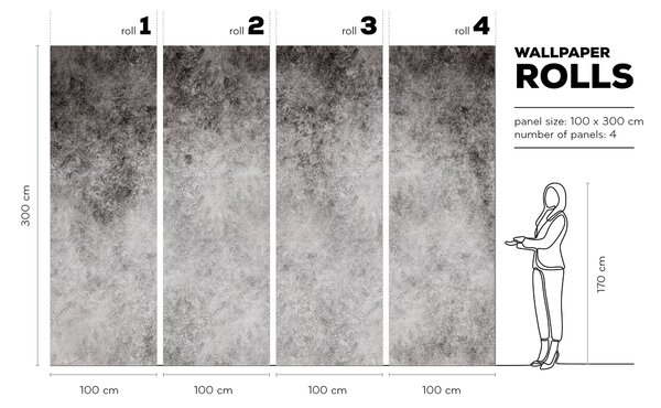Wallart Tapeta Concrete Ombre na míru