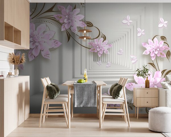 Fototapeta Tapety s květinami a víry, 3D fototapety, Populární fototapety, u21861v3 - Tapeko.co.cz