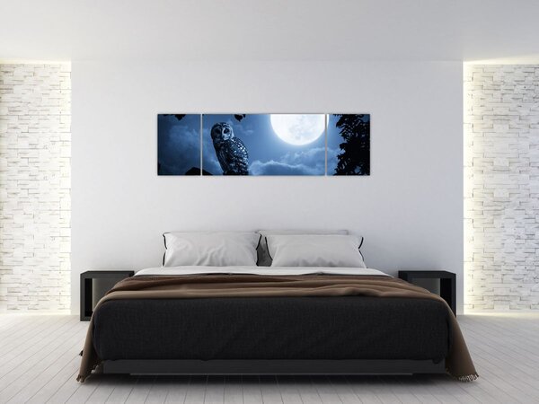 Obraz - Noční sova (170x50 cm)