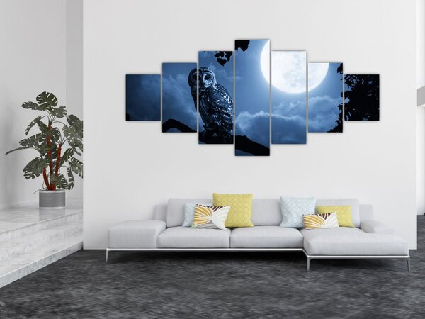 Obraz - Noční sova (210x100 cm)