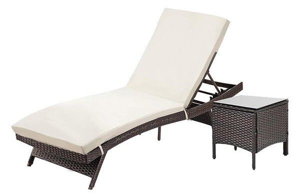 SET Relaxačního lehátka a stolu Avenberg KAIMAN DUO