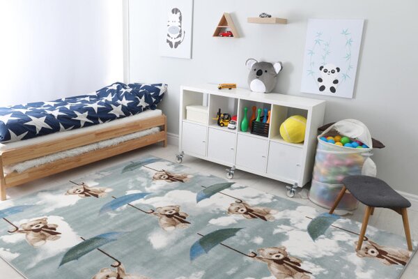 Dětský koberec FD SENSI Teddies mátový