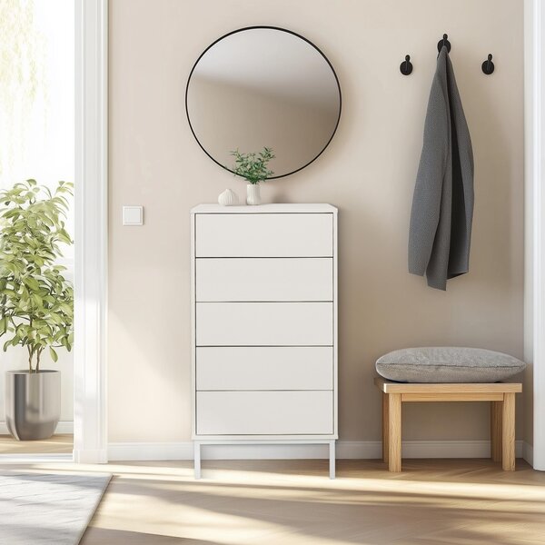 Hjh LIVING Komoda s 5 zásuvkami BJORDAL Příborník 100,0 x 55,0 x 40,0 cm