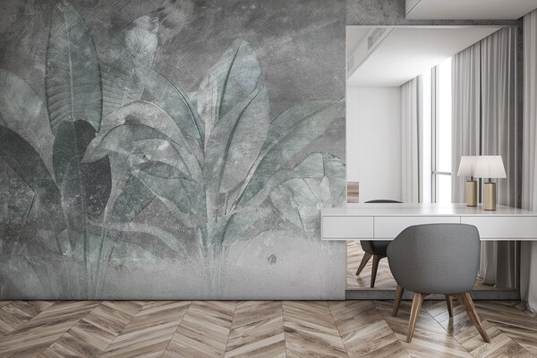 Fototapeta Jemná zelená na tlumeném pozadí, 3D fototapety, Populární fototapety, u73884 - Tapeko.co.cz