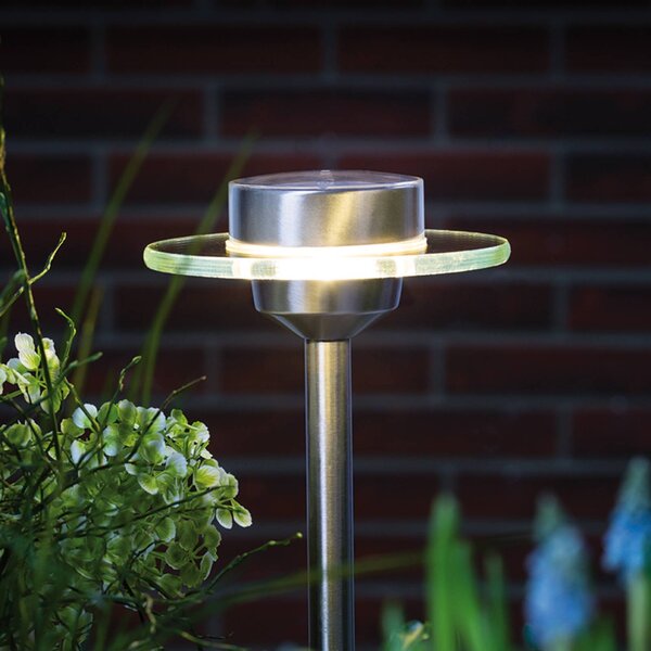 Paulmann Ufo LED solární lampa s hrotem, Hliník / šedá / zinek, Nerezová ocel, Moderní