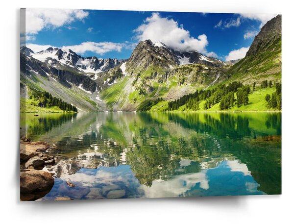 Sablio Obraz Odraz hor na jezeře - 150x110 cm