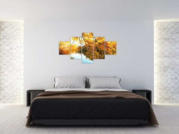 Obraz - Podzimní strom (125x70 cm)