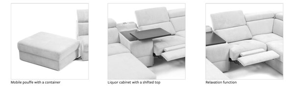 Gala Collezione Sedací souprava BELLUNO (modulová) Tvar: Levá, Rozměr: Tvar L 175x277 cm, Potah: Látka kategorie A