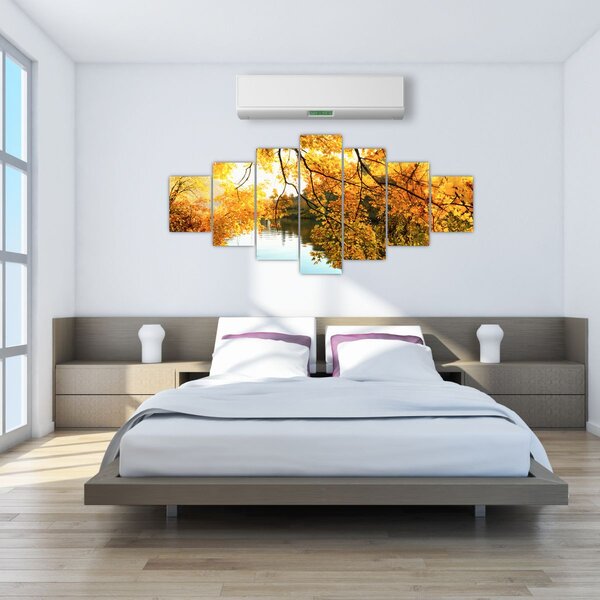 Obraz - Podzimní strom (210x100 cm)