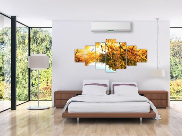 Obraz - Podzimní strom (210x100 cm)
