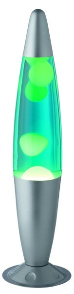 Lávová lampa Jarva matná se zelenou lávou