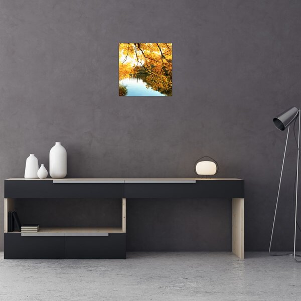 Obraz - Podzimní strom (30x30 cm)
