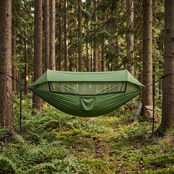 Hamak bez drążka Nils Camp zielony 300 kg 270 x 140