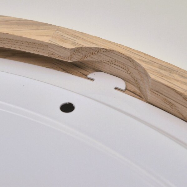 Koupelnové stropní svítidlo OAK 3xE27/15W/230V dub pr. 37 cm IP54