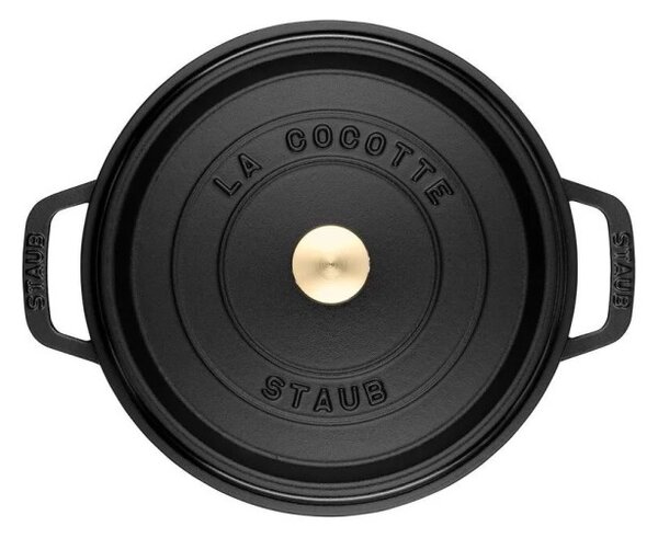 Litinový hrnec Staub 20 cm, černý