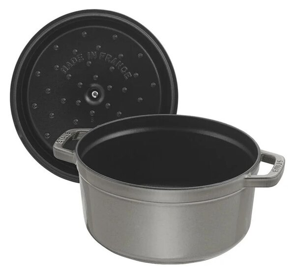 Litinový hrnec Staub 20 cm, šedý
