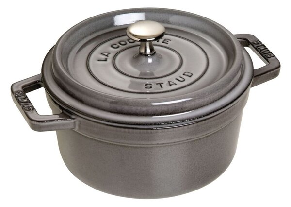Litinový hrnec Staub 20 cm, šedý