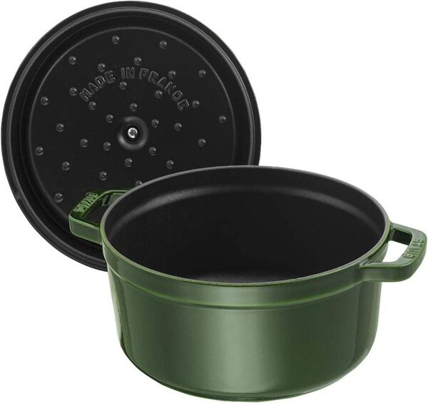Litinový hrnec Staub 22 cm, bazalka