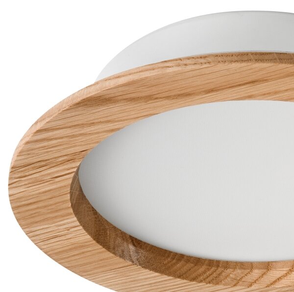 LED Podhledové svítidlo WOODY SPOT LED/16,5W/230V 4000K dub pr. 18,5 cm