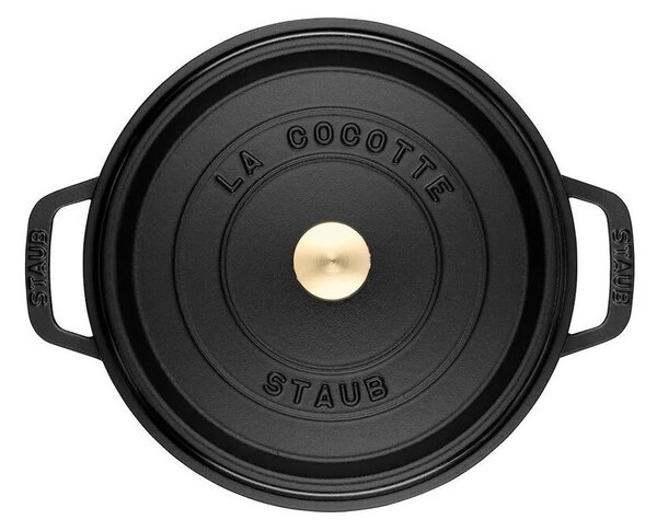 Litinový hrnec Staub 22 cm, černý