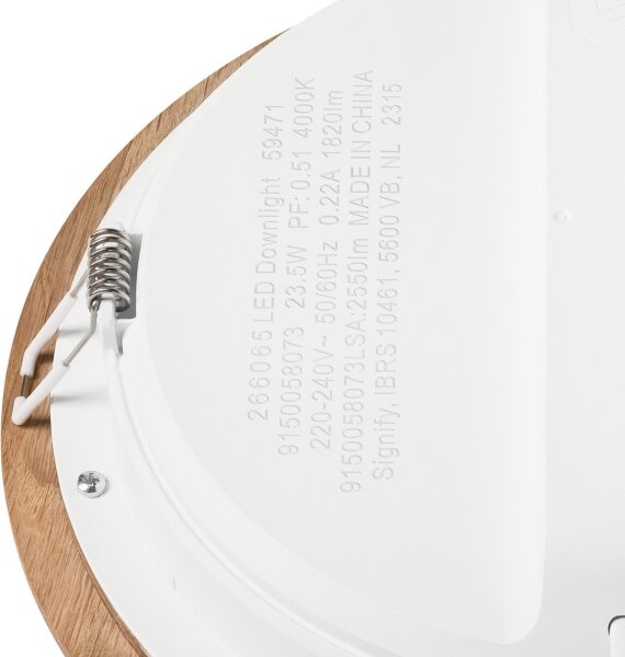LED Podhledové svítidlo WOODY SPOT LED/23,5W/230V 4000K dub pr. 23,5 cm